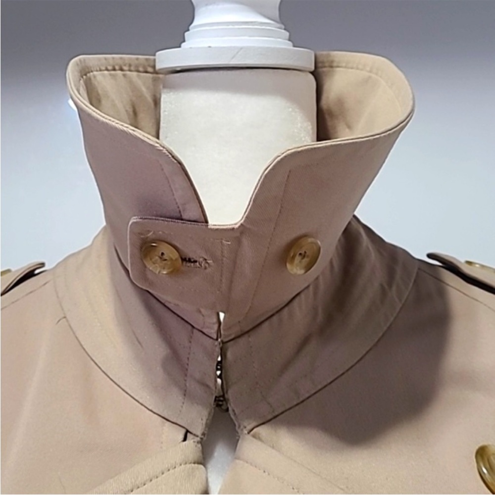 VTG Burberry Trench Coat Sz 48R Long Old Money 80s/90s Classic Double Breasted - Picture 7 of 16